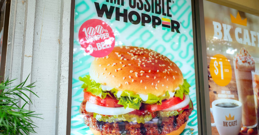Burger King advertises their deliveries, frightened by the horrors at restaurants